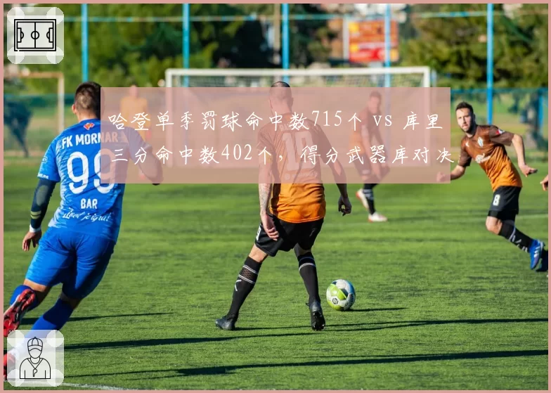 哈登单季罚球命中数715个 vs 库里三分命中数402个,得分武器库对决