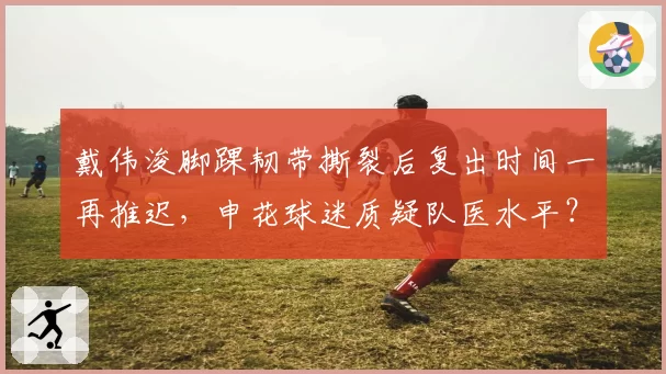 戴伟浚脚踝韧带撕裂后复出时间一再推迟，申花球迷质疑队医水平？